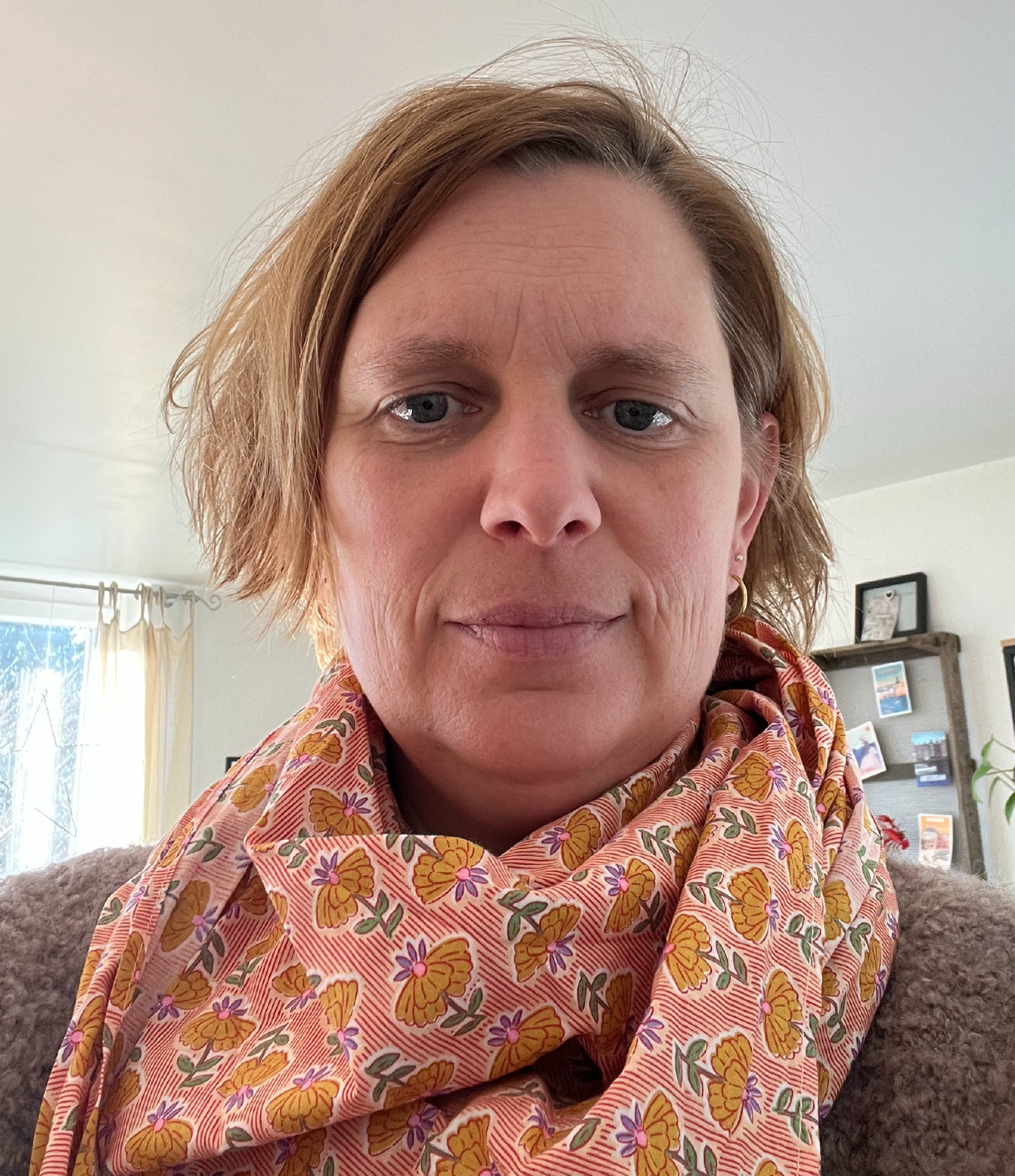 Selfie Foto einer Frau.